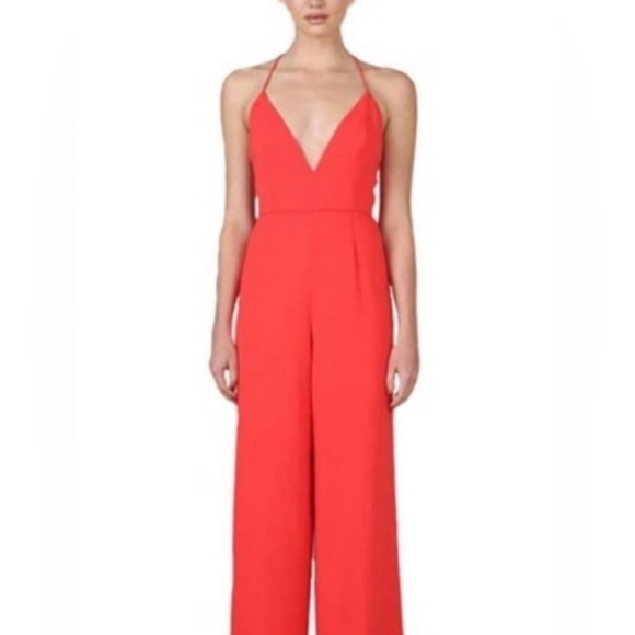 JAYGODFREY Pants - Elegant Red Jumpsuit